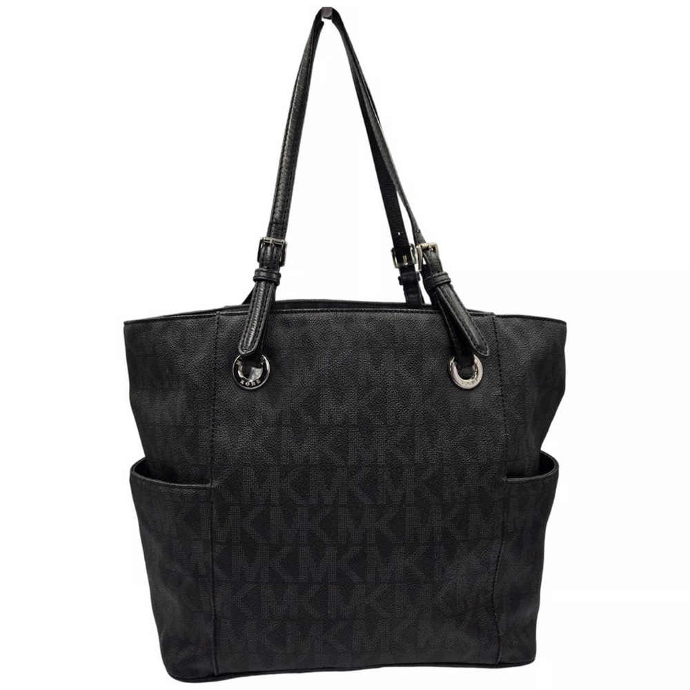 Michael Kors Jet Set East/West Signature PVC Finish Leather Logo Tote Bag